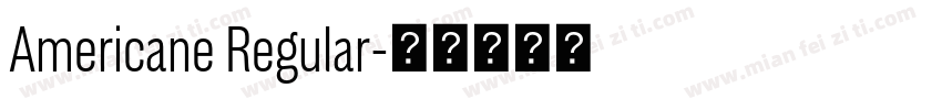 Americane Regular字体转换